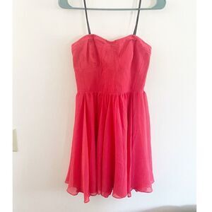 Guess Women's Coral Corset Chiffon Mini Dress
